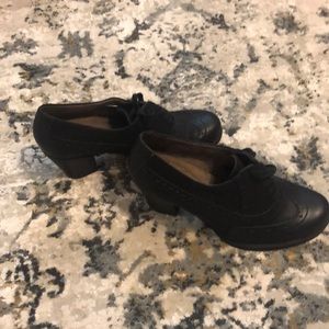 Natural Soul Black Leather Shoes